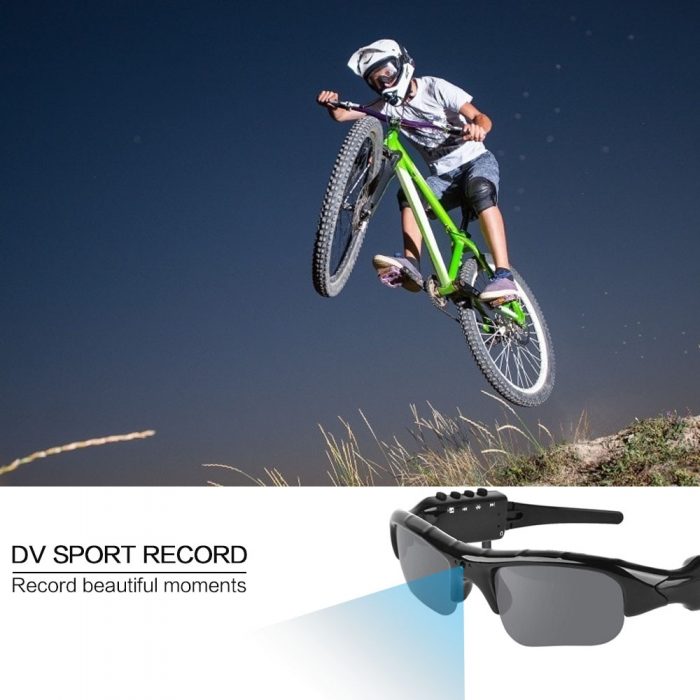 2022 HD 1080P 32GB Polarized Lens Mini Sunglasses Camera Multifunctional Biuetooth MP3 Player Sports DV Video 1 - Hidden Camera