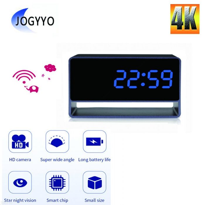 HD 4K Smart Clock Camera Wireless WIFI P2P ip cam Night Vision Motion Detection Home Security - Hidden Camera