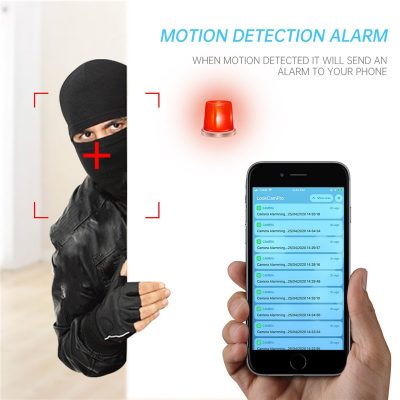 Mini 4K HD WiFi Clock Camera Home Security Surveillance Cam Night Vision Motion Detect 166degree Micro 5 - Hidden Camera