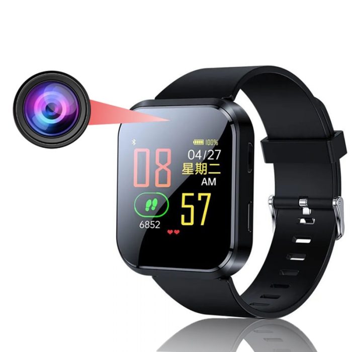 New Slim Metal Camera Watch Wristband 1080P Audio Video Recorder Bracelet Smart Band Wearable Sports Cam 1 - Hidden Camera