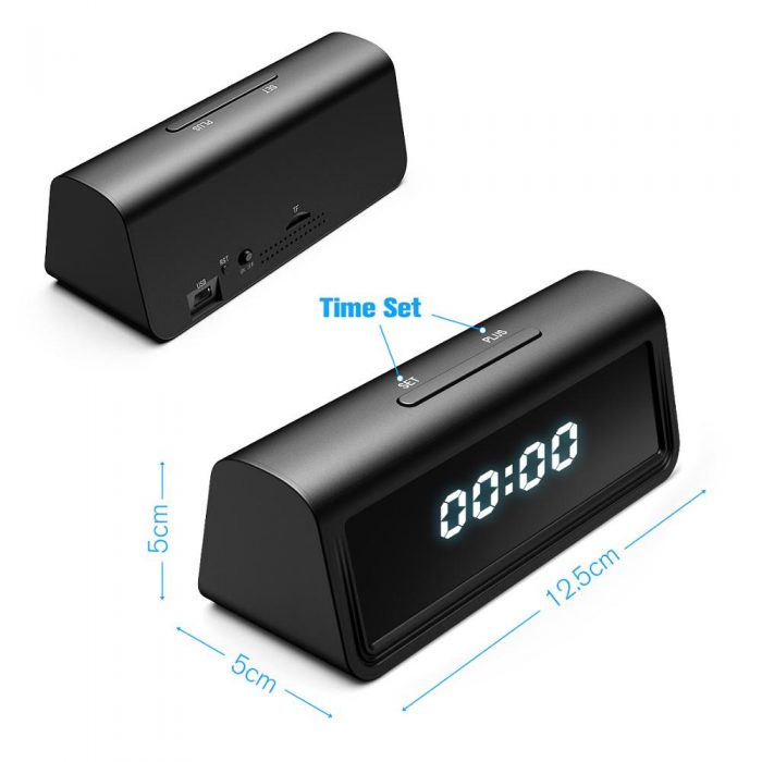 wifi Secret Clock micro camera 166degree 4K HFD AP Recorder Security Cam Night Vision Motion Detect 1 - Hidden Camera