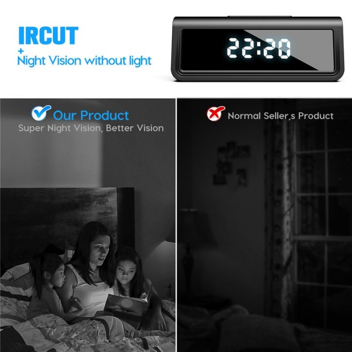 wifi Secret Clock micro camera 166degree 4K HFD AP Recorder Security Cam Night Vision Motion Detect 3 - Hidden Camera